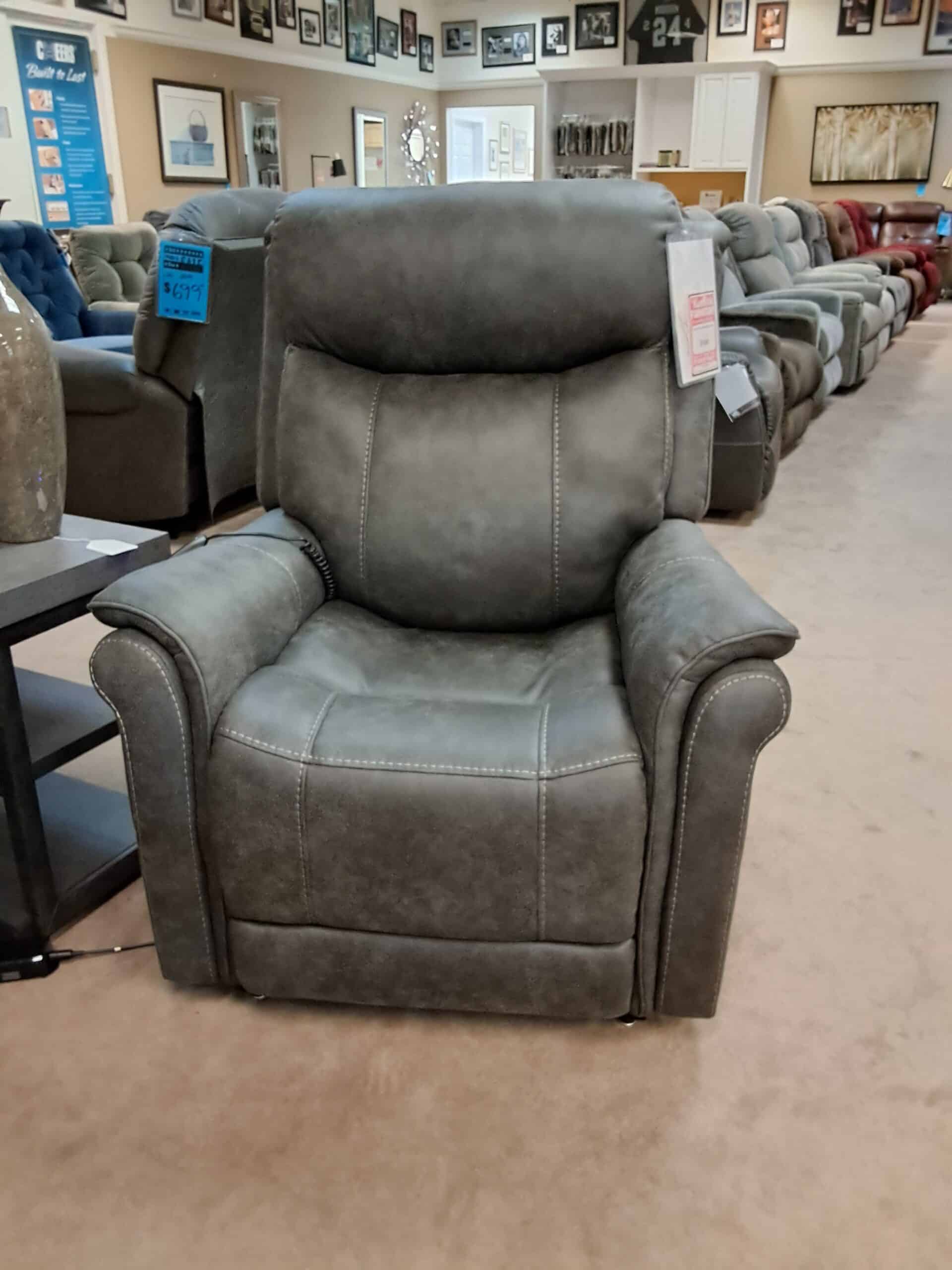 Lift Recliner With Heat and Massage-Gray