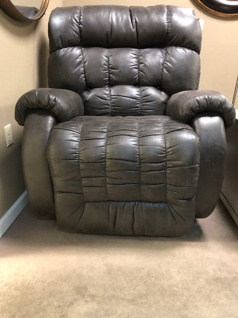 “BIG MAN” Recliner-Gray -Available in Assorted Colors And Fabrics-“THE BEAST”