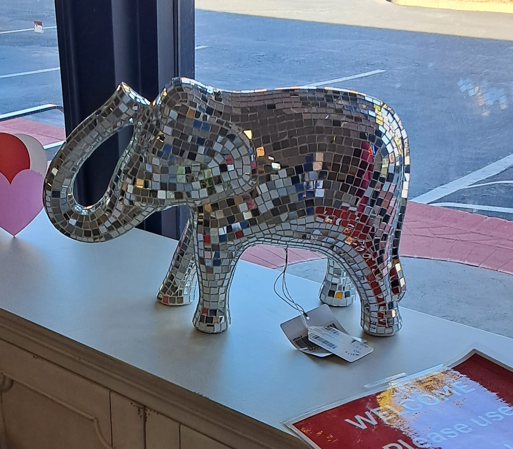Elephant Sculpture -Mirrored